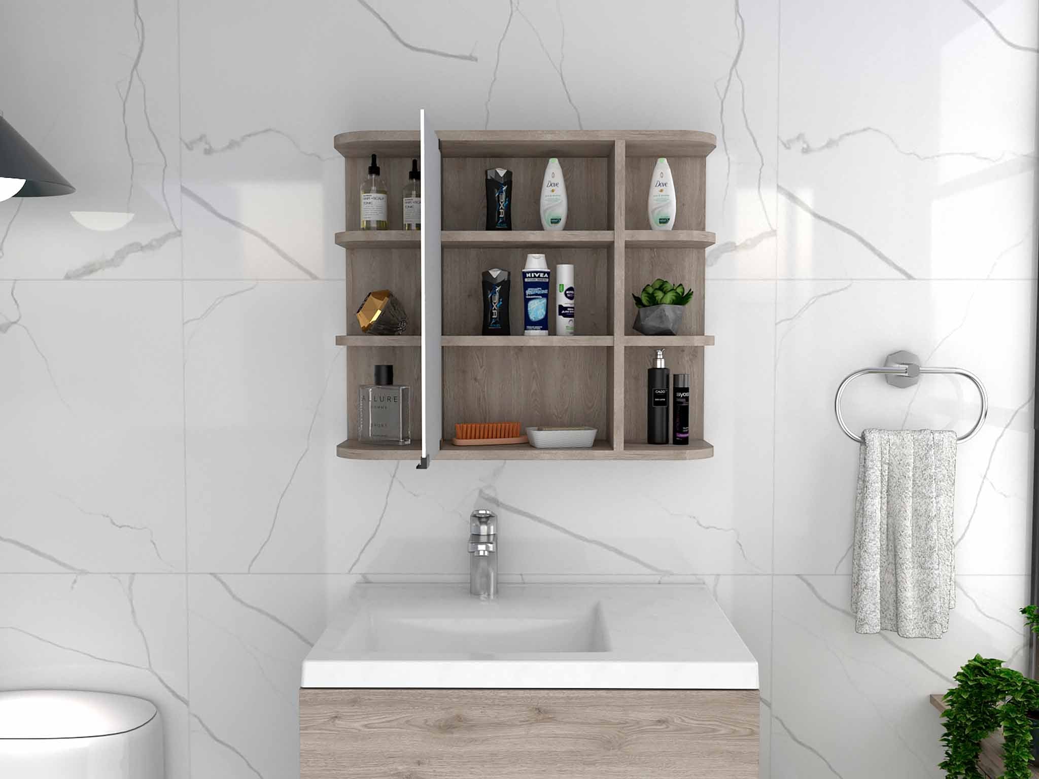 Depot Light Gray Medicine Cabinet